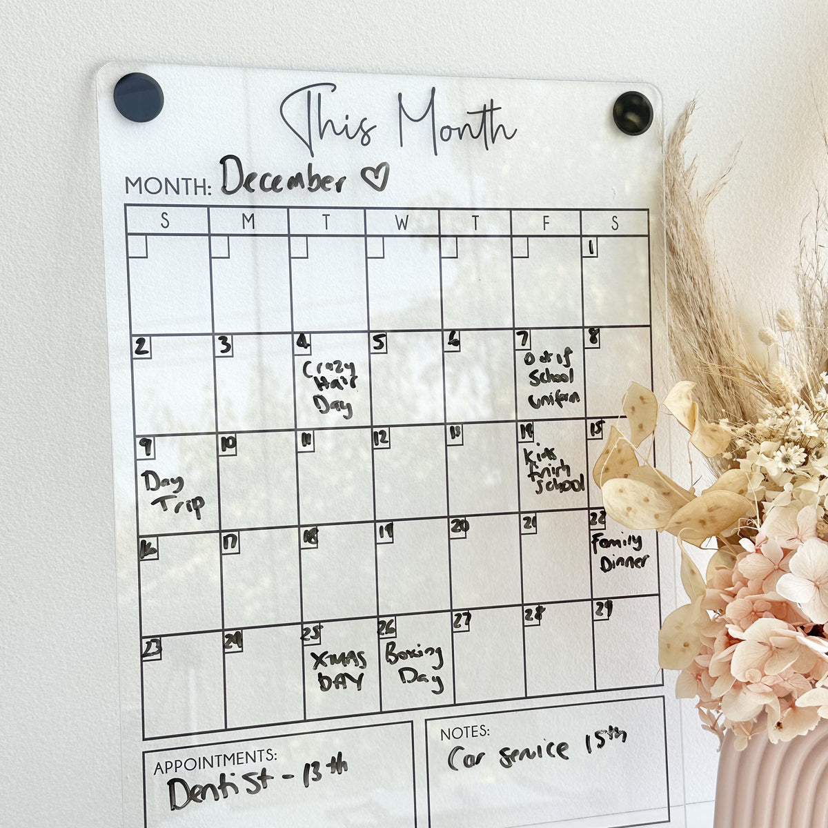 Monthly Planner (magnetic)