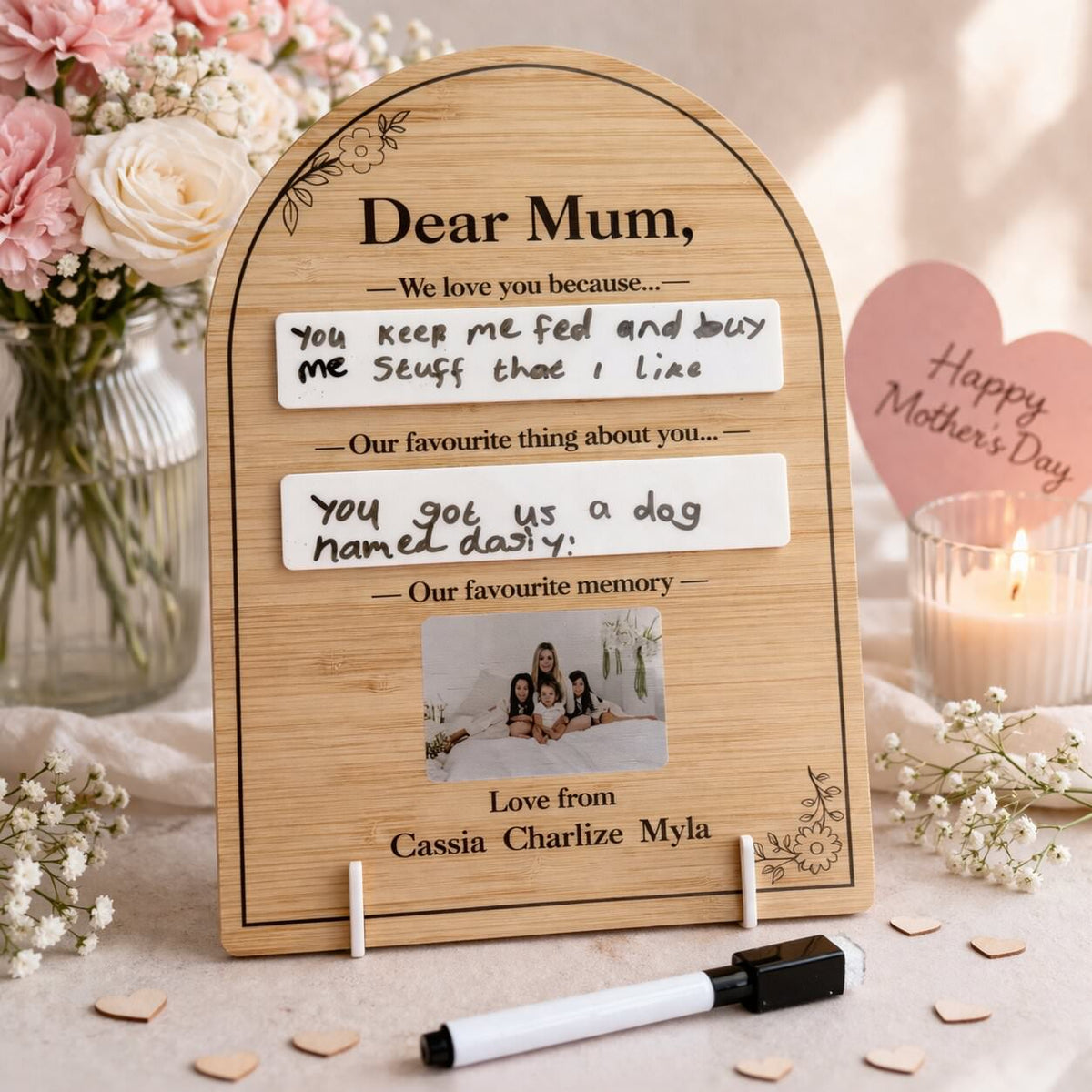 Reasons We Love You Plaque - Mother's Day