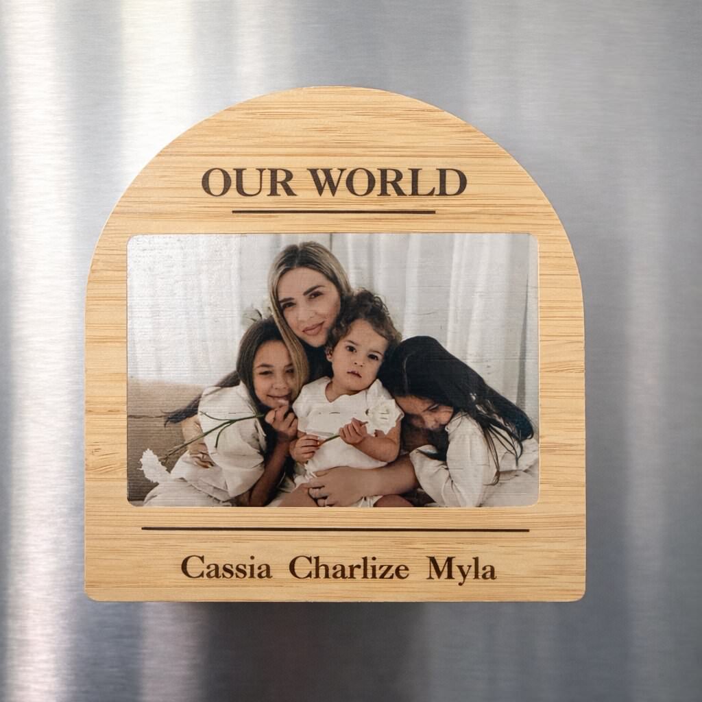 Our World Photo Magnet - Mother's Day