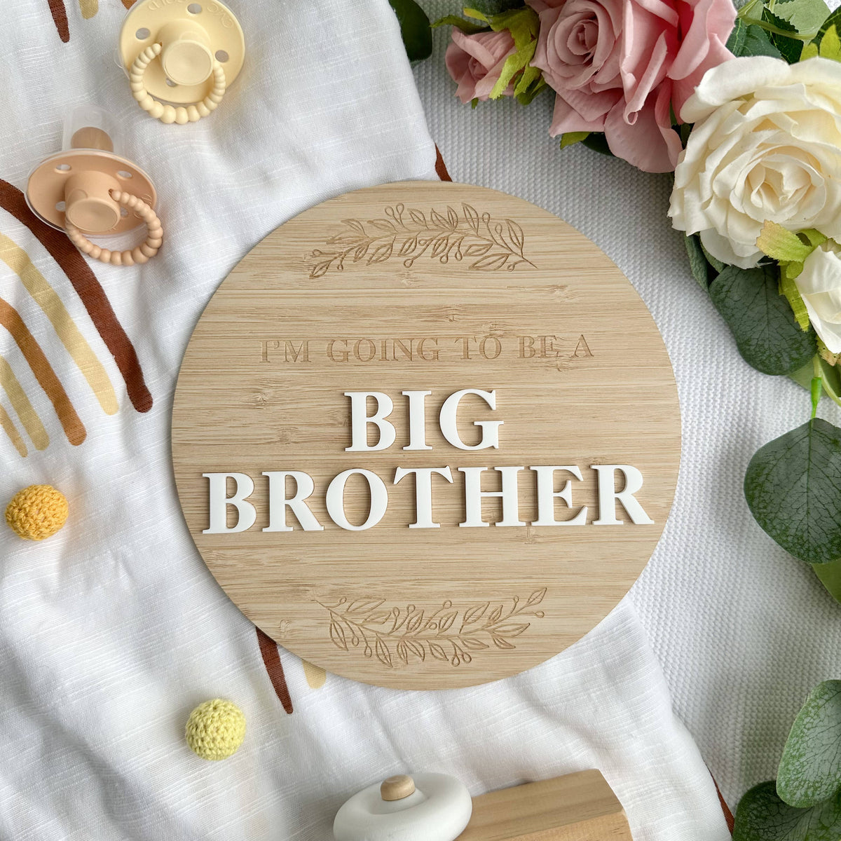 3D Big Brother/Sister Announcement Plaque