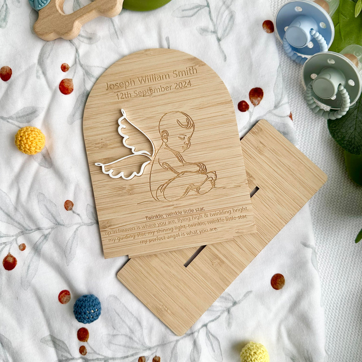 Angel Baby Memorial Plaque (Stand)