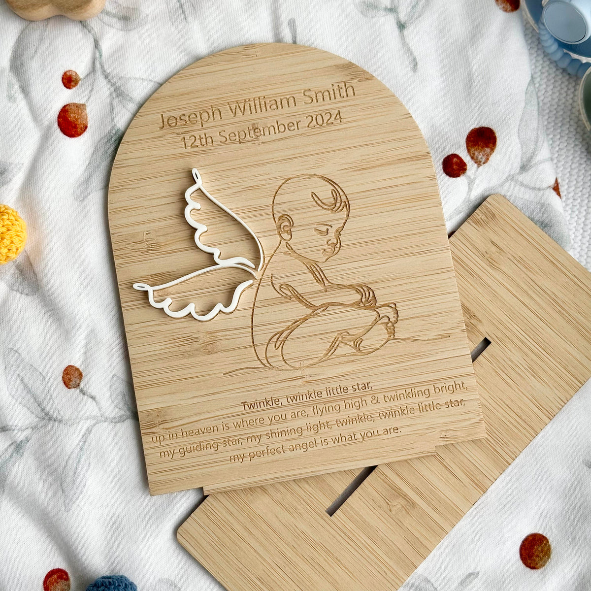 Angel Baby Memorial Plaque (Stand)