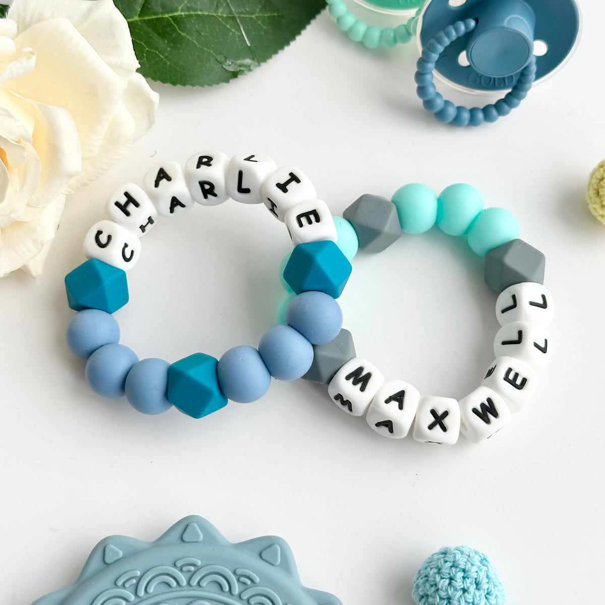 Personalised Silicone Teether (7-9 letters)