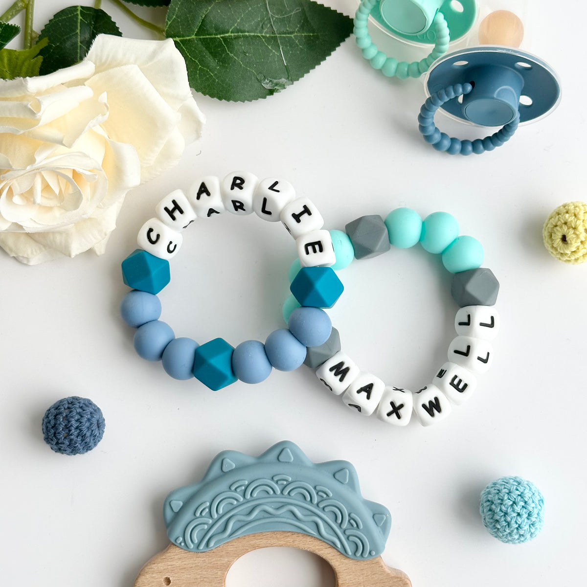 Personalised Silicone Teether (7-9 letters)