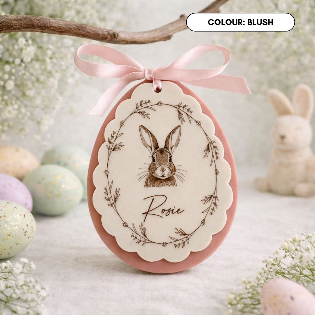 Personalised Easter Egg - Keepsake Ornaments / Basket Tag