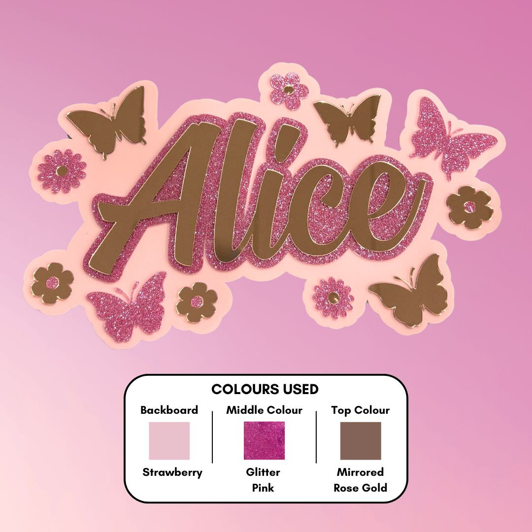 3D Picture Name Plaques - Triple Layered