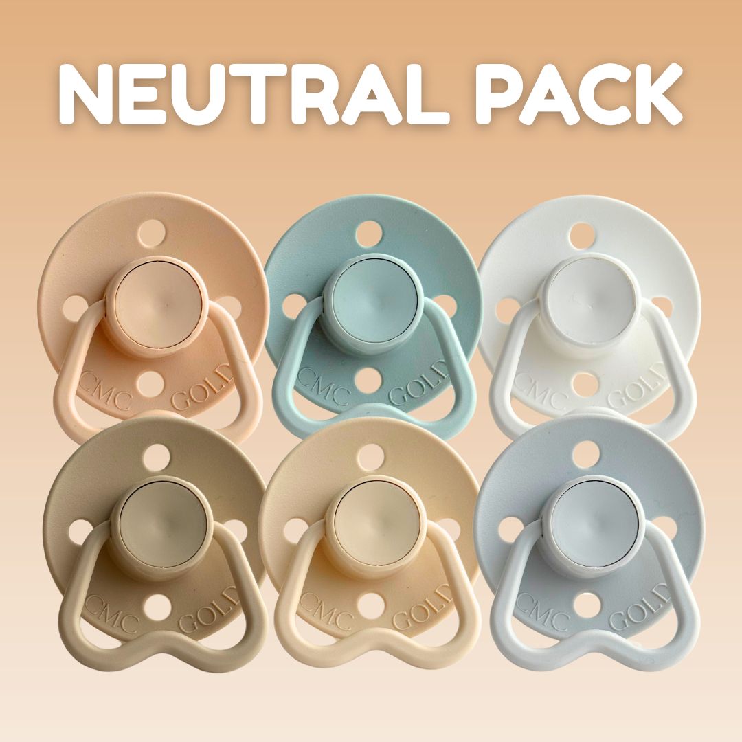 CMC Hold Me Dummy Pre Packs (6 Pack - VENTED TEAT) - Australian Made