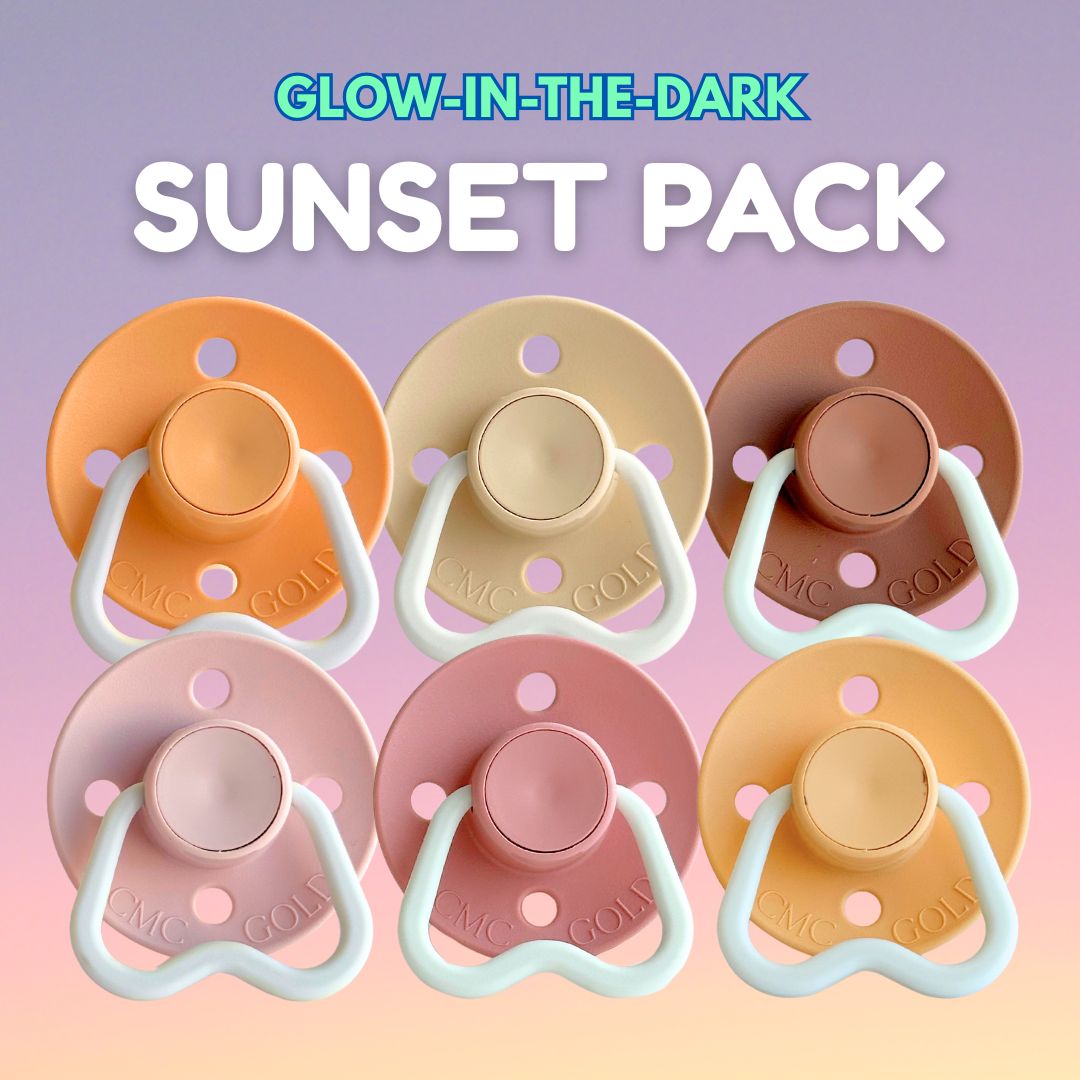 CMC Hold Me (GLOW) Dummy Pre Packs (6 Pack - VENTED TEAT) - Australian Made