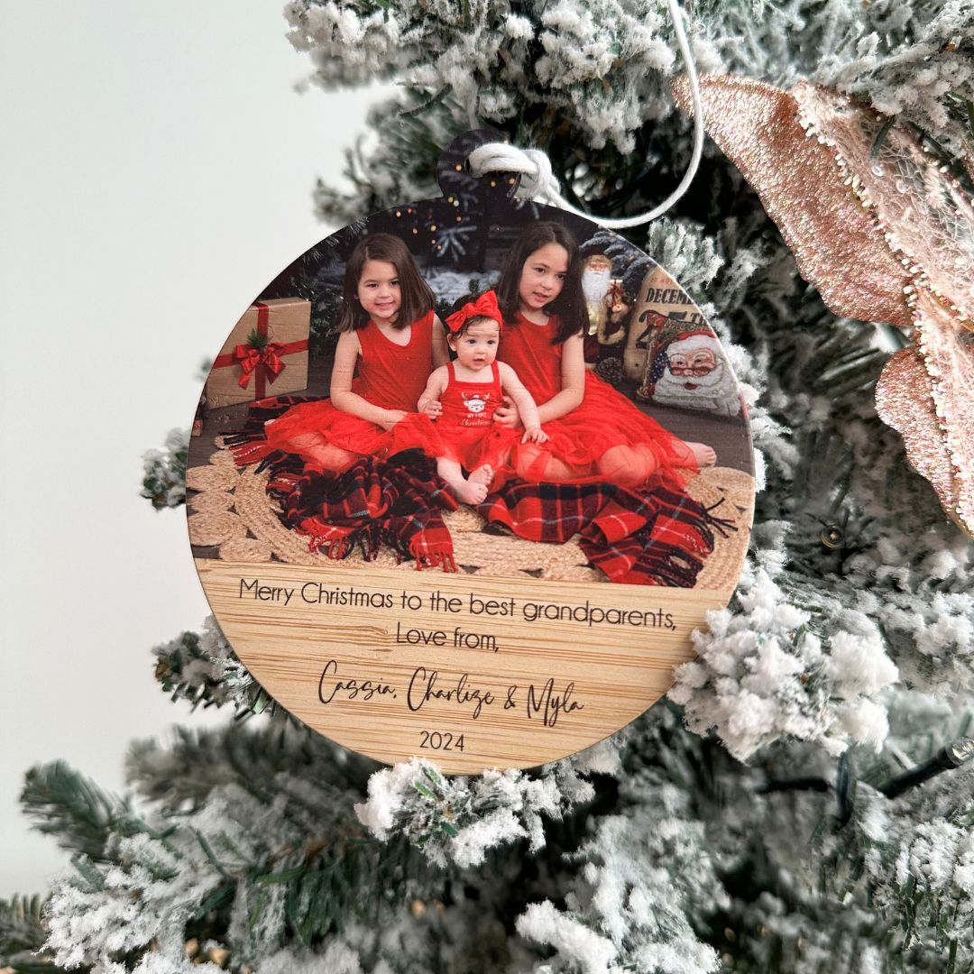 Grandparents Photo Ornament