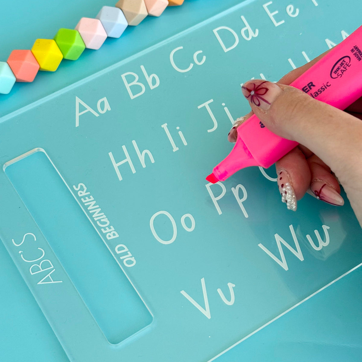 Personalised Trace & Erase - ABC board: QLD Beginners