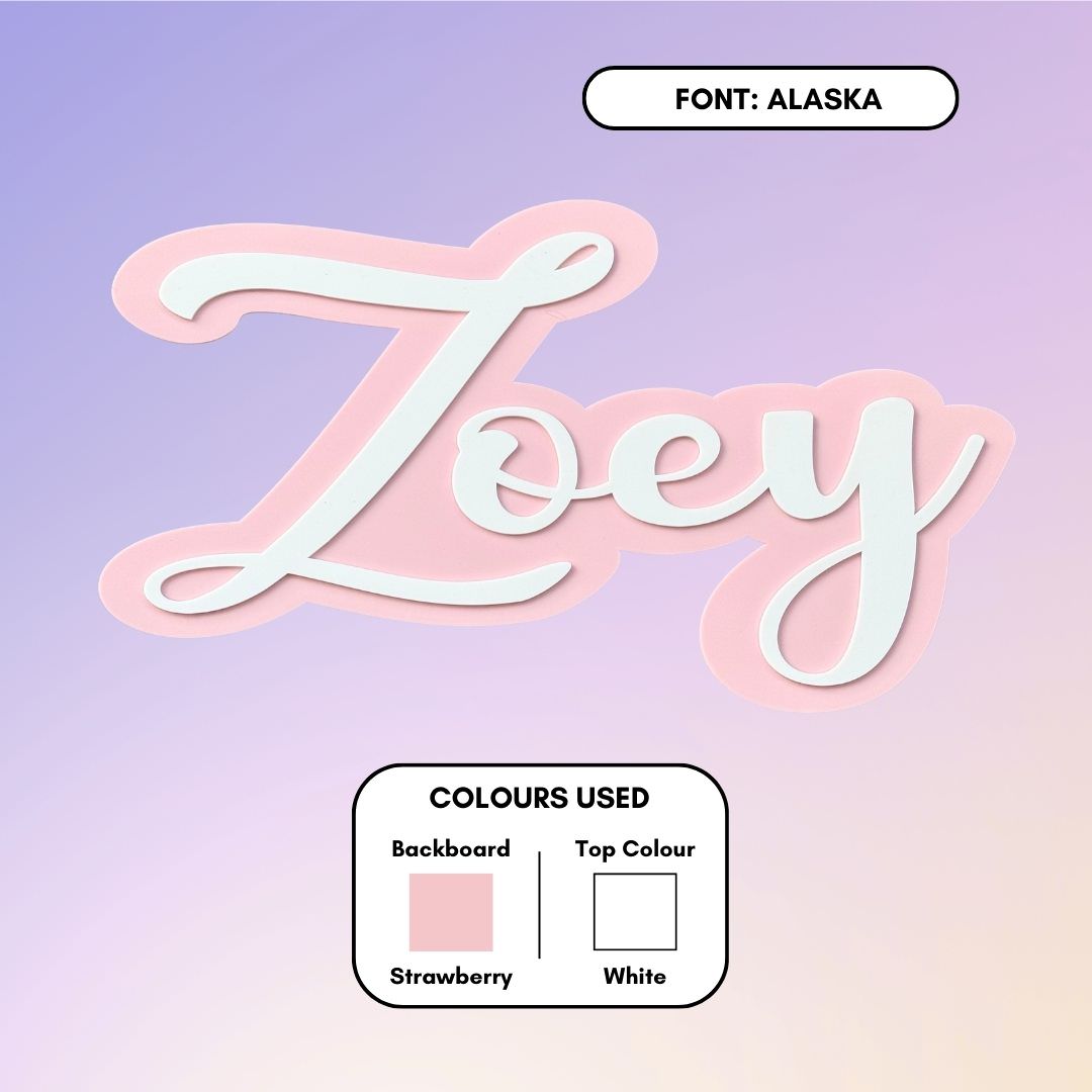 3D Name Plaques - Double Layered