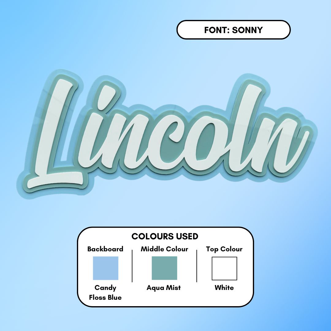 3D Name Plaque - Triple Layered