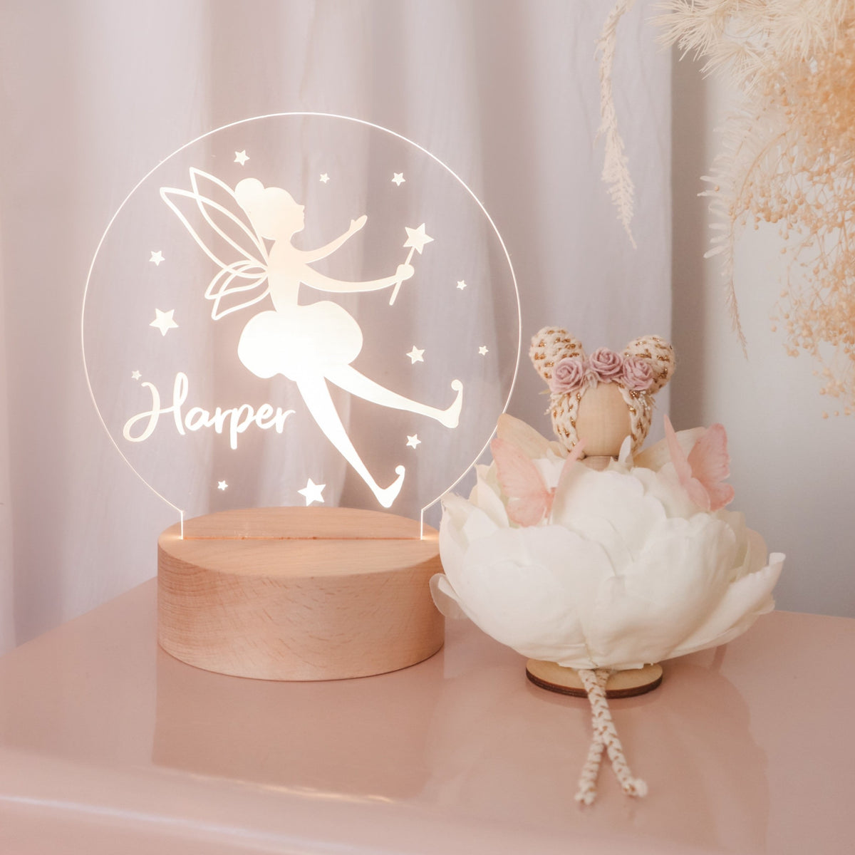 Night Lights (USB Operated) - Round Personalised