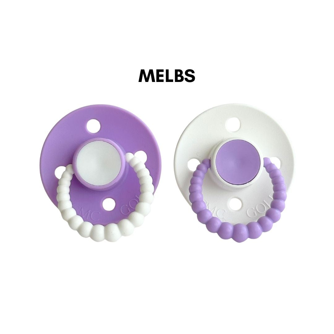 CMC Bubble Dummy Team Colours Twin Pack - VENTED TEAT