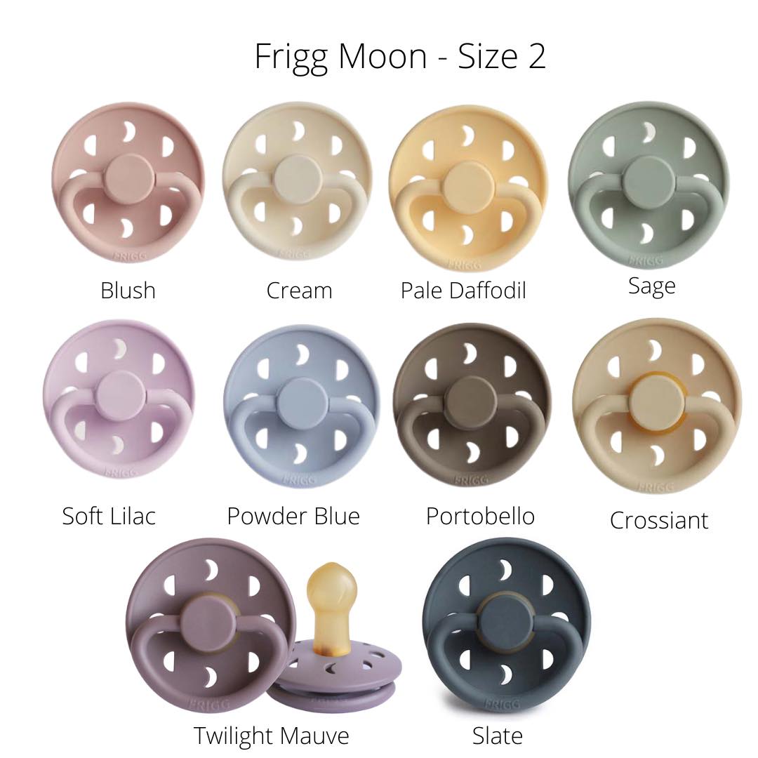 FRIGG Moon Phase Dummies - Latex Teat - (Size 2) 6m - 18m