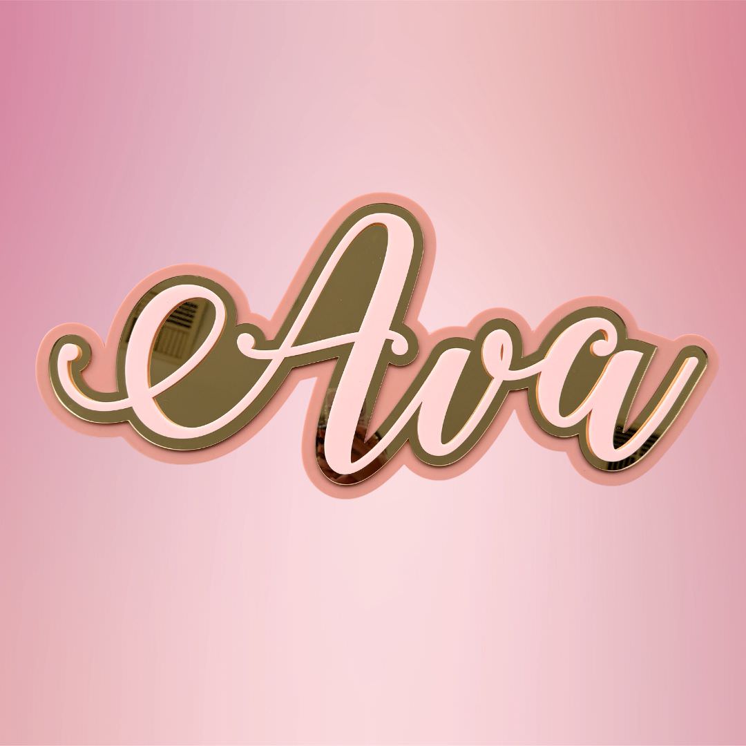 3D Name Plaque - Triple Layered