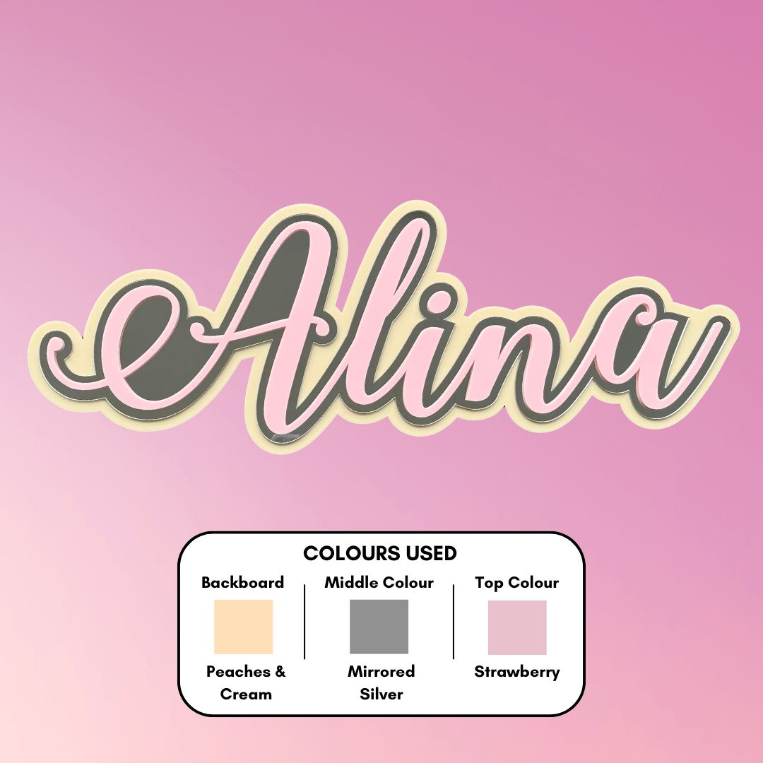 3D Name Plaque - Triple Layered