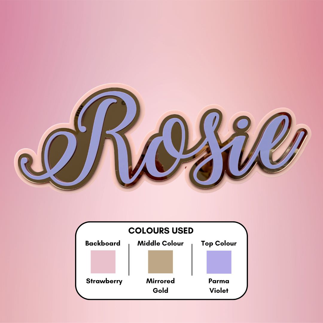 3D Name Plaque - Triple Layered