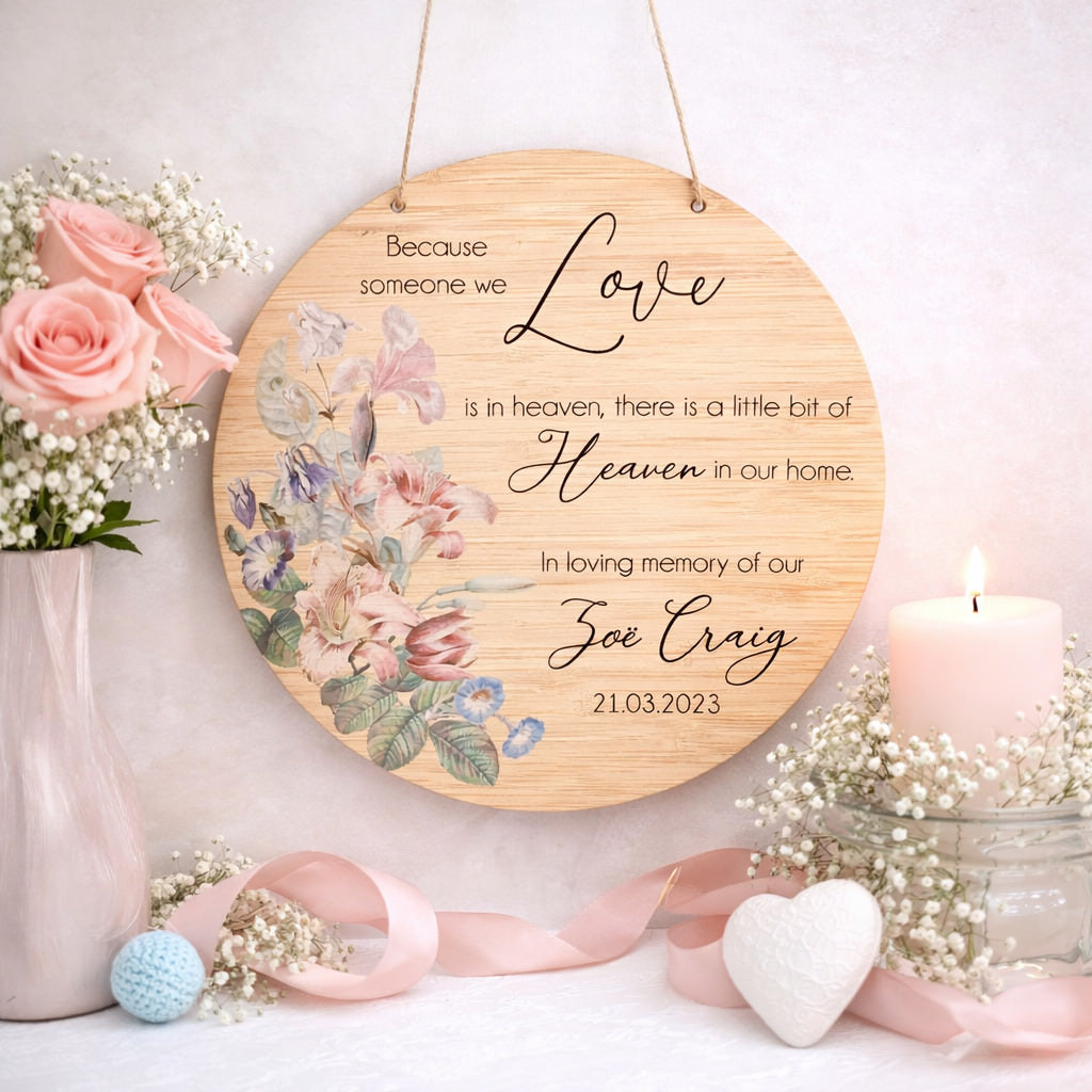Heaven in our Home Memorial Plaque