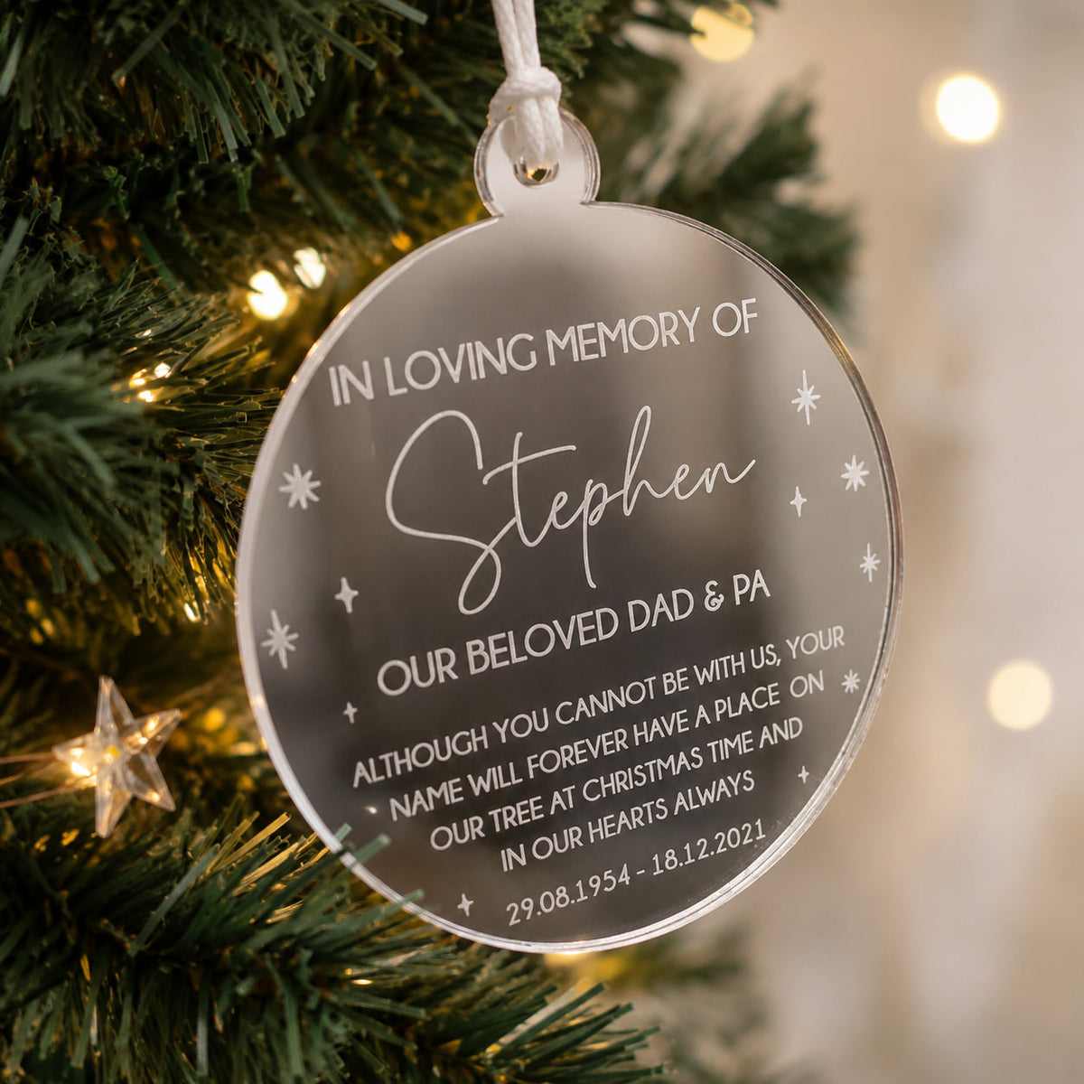 Christmas Ornament - Memorial Ornament