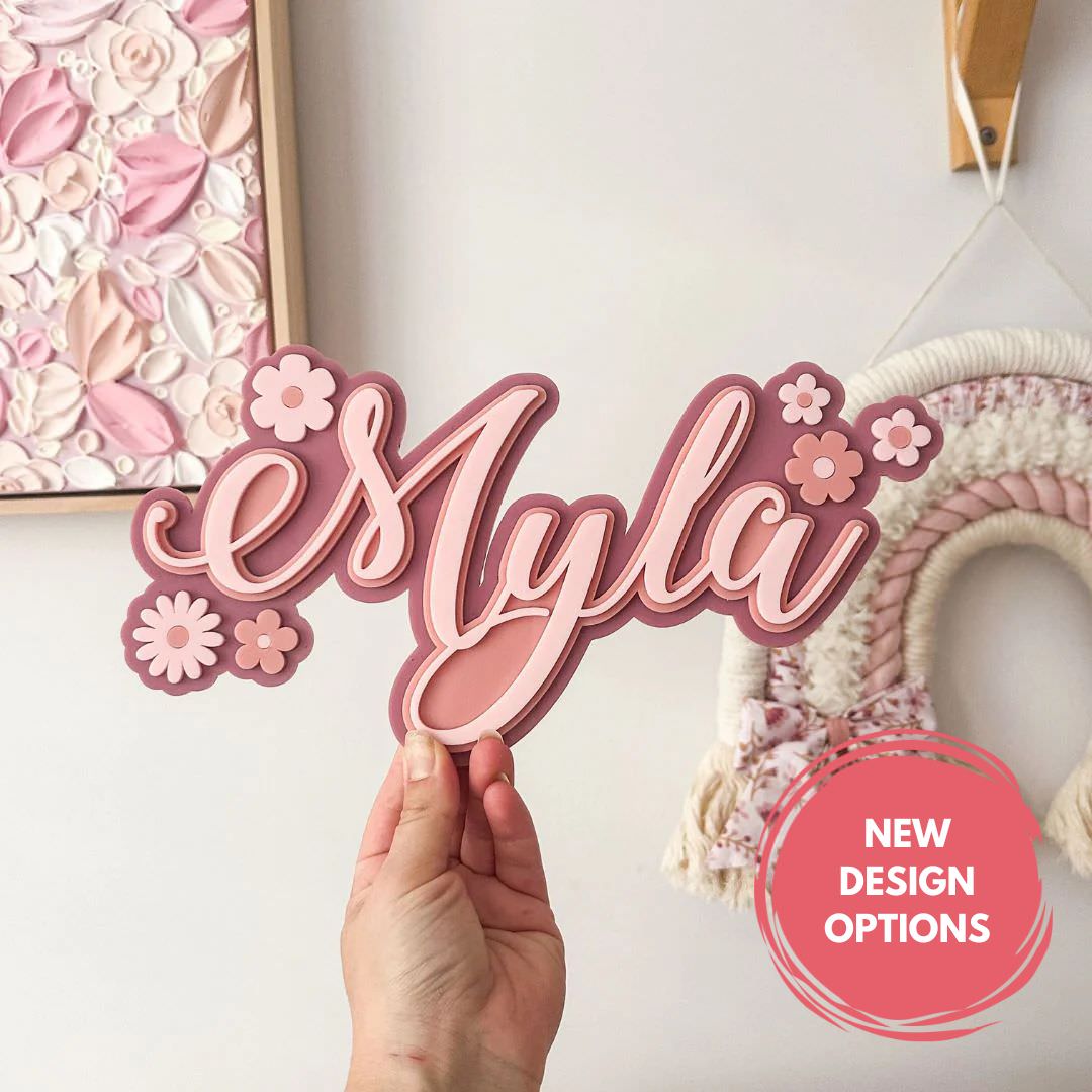 3D Picture Name Plaques - Triple Layered