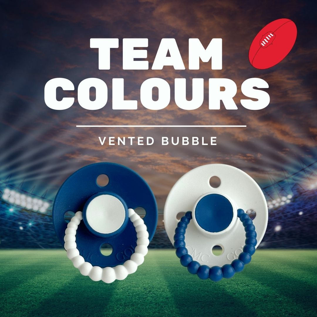 CMC Bubble Dummy Team Colours Twin Pack - VENTED TEAT