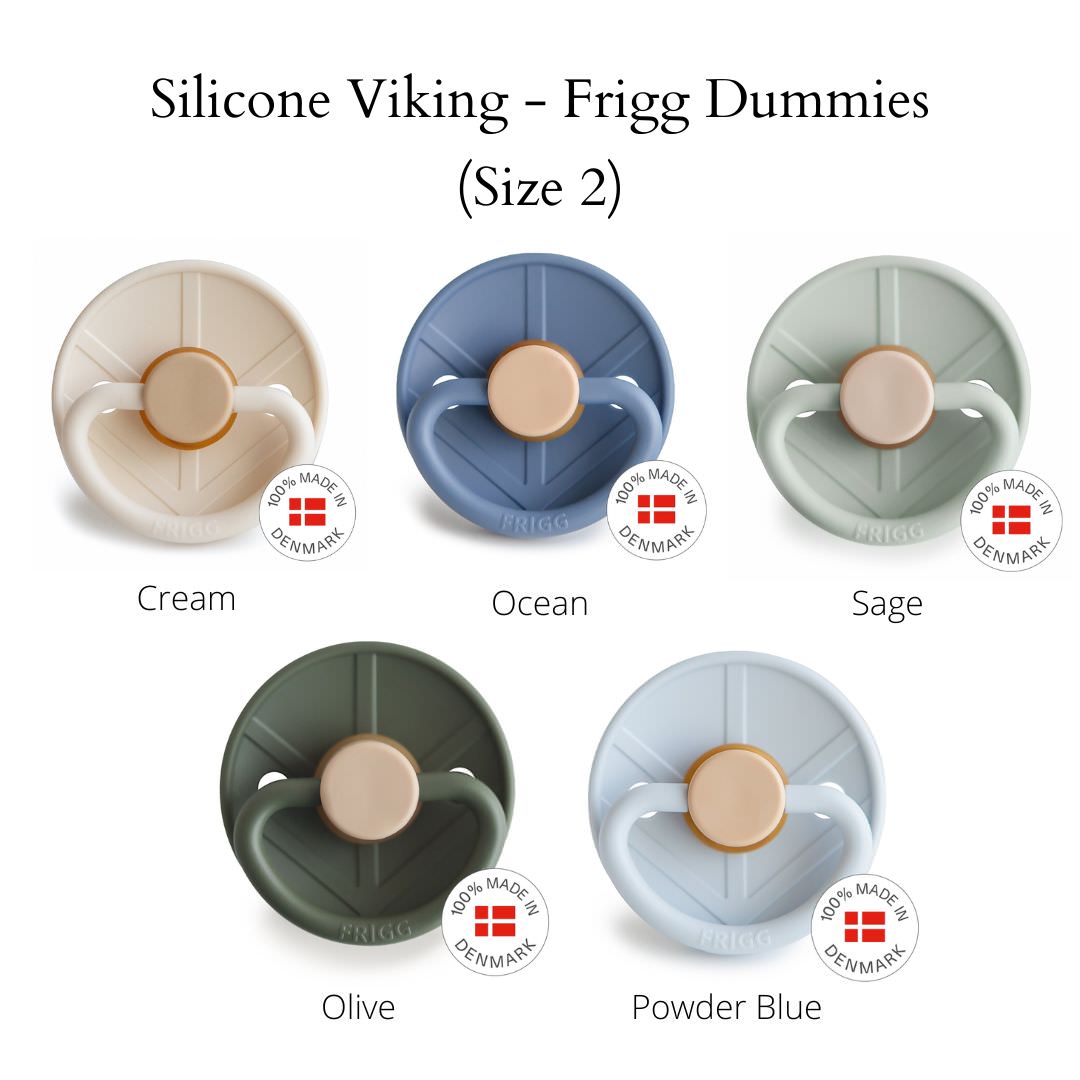 FRIGG Little Viking Dummies - Silicone Teat - (Size 2) 6m - 18m