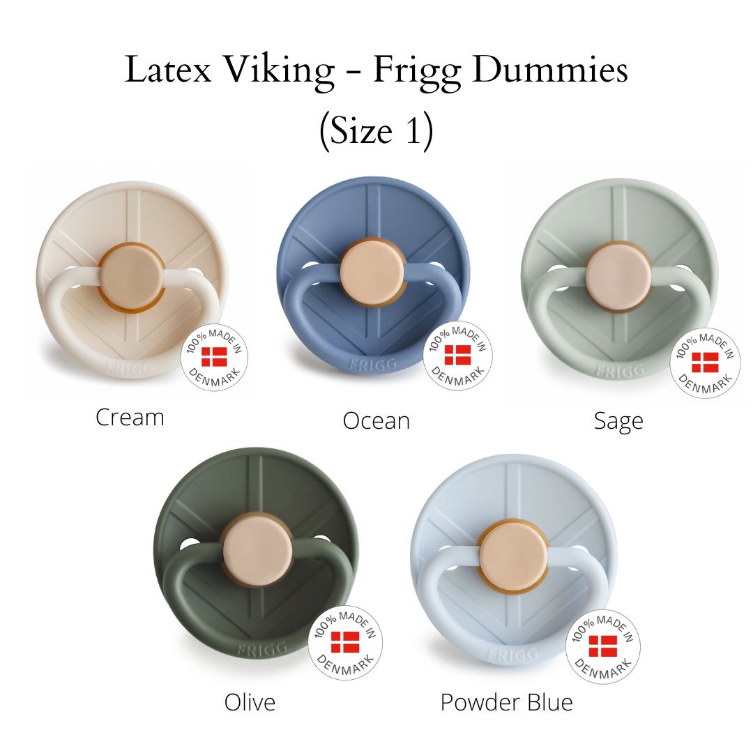 FRIGG Little Viking Dummies - Latex Teat - (Size 1) NB - 6m