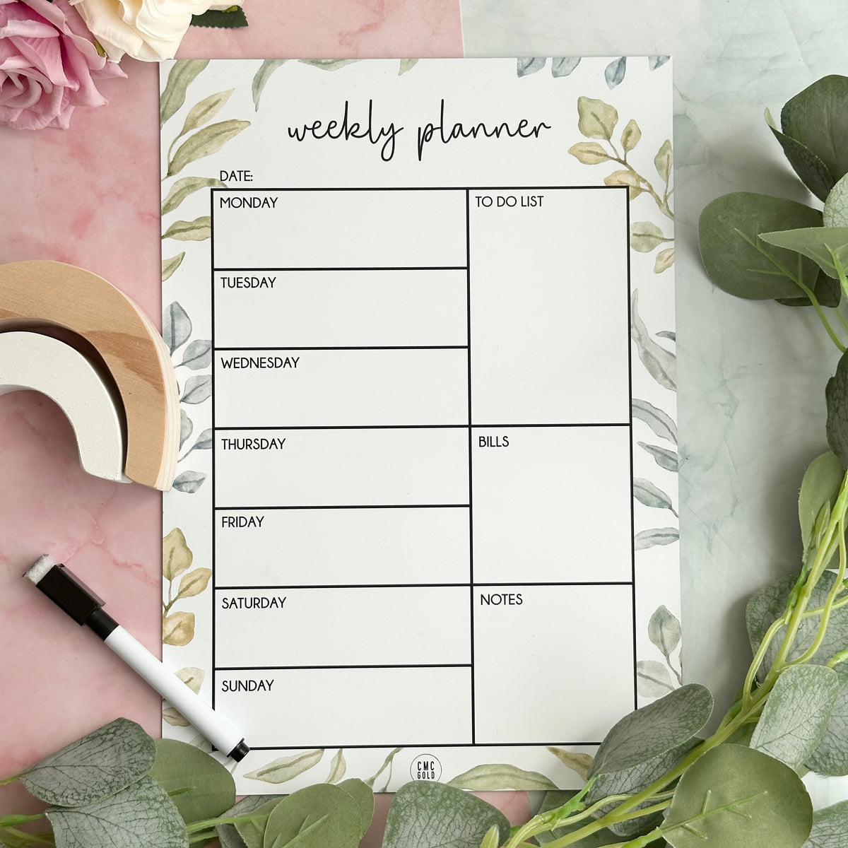 Weekly Planner (Full Magnetic Printed Planner) Leaf