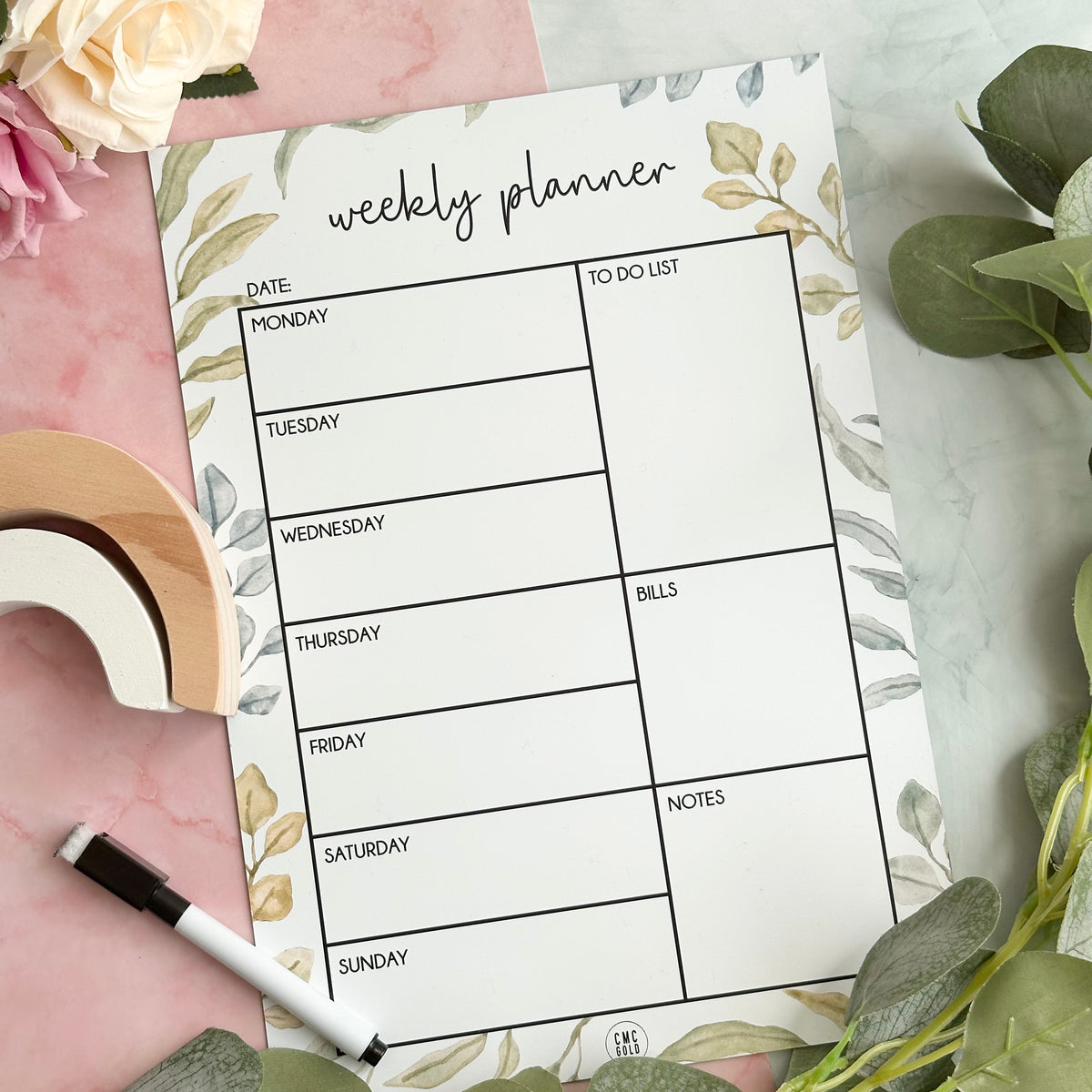 Weekly Planner (Full Magnetic Printed Planner) Leaf