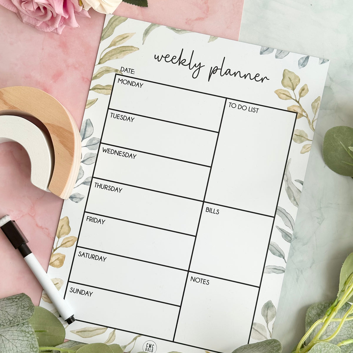 Weekly Planner (Full Magnetic Printed Planner) Leaf