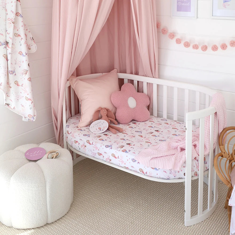 Mermaid Fitted Cot Sheet