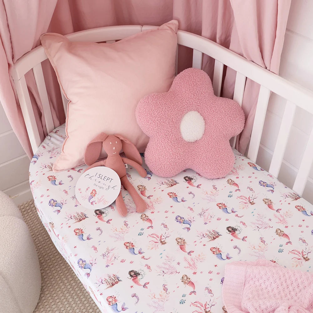 Mermaid Fitted Cot Sheet