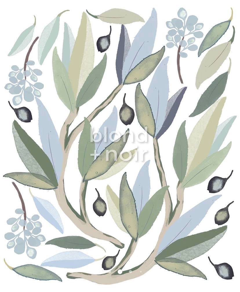 Snowy River Gum Leaves | Removable PhotoTex Wall Decals | Blond + Noir