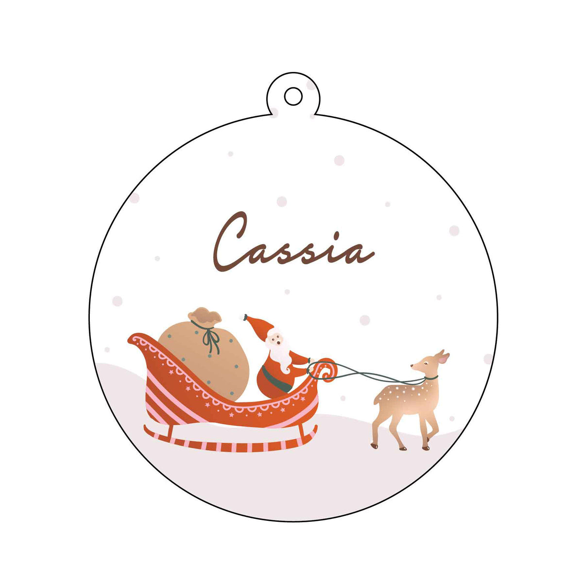 Christmas Ornament - Personalised Illustrations