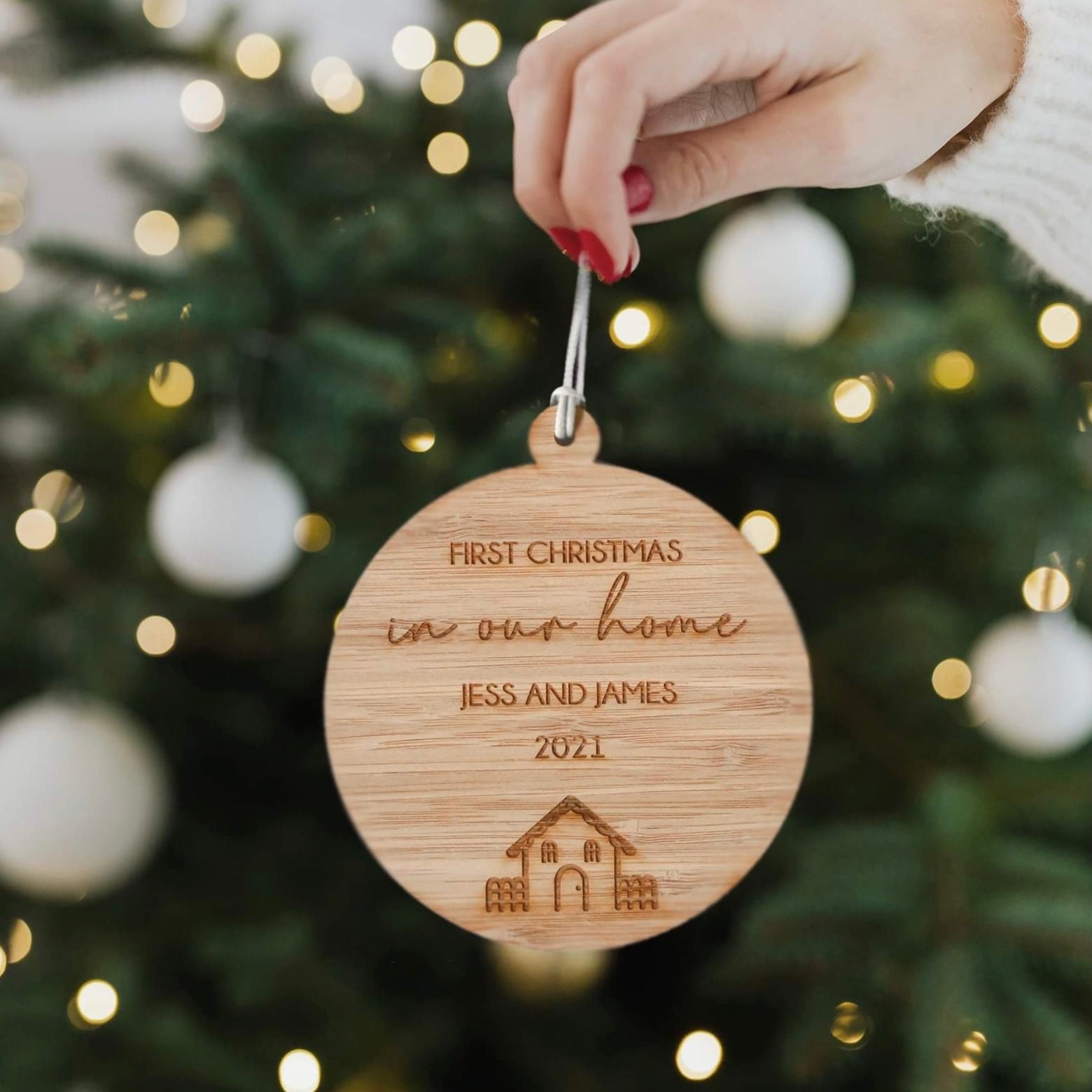 Christmas Ornament 1st Christmas In New Home CMC Gold