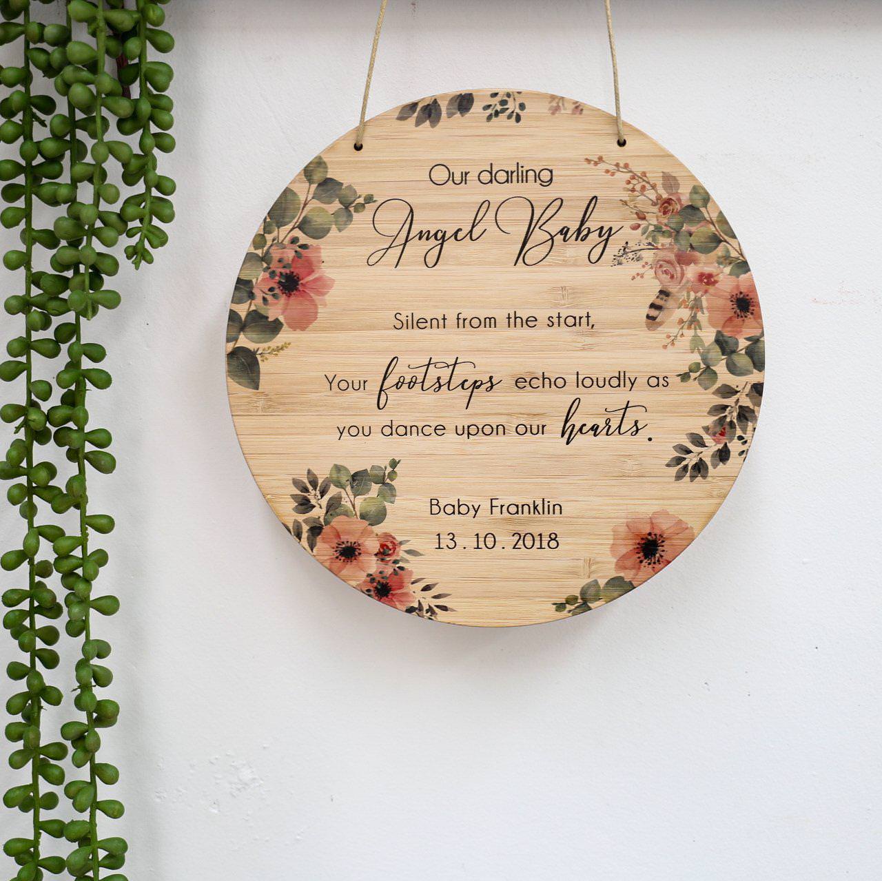 Angel Baby Memorial Plaque