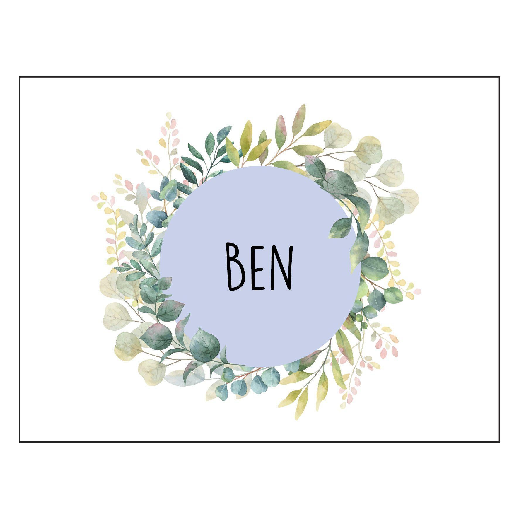 Boys Circular Name - Keepsake Box