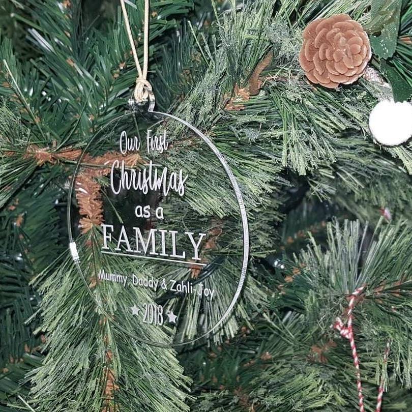 Christmas Ornament - 1st Christmas as a Family