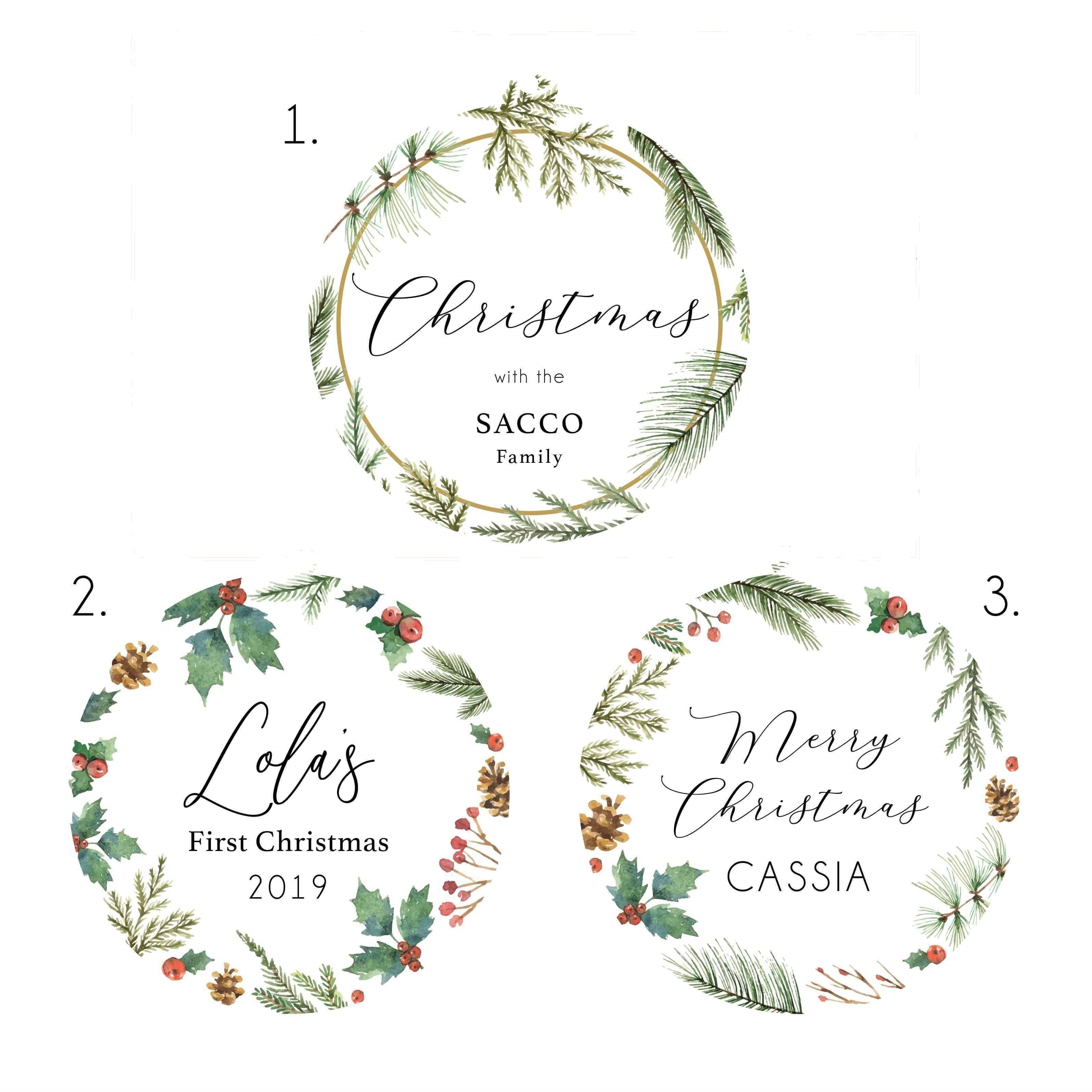 Christmas Ornament - Custom text