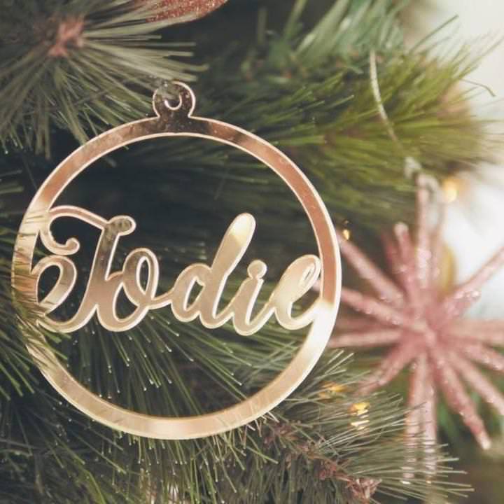 Christmas Ornament - Name Cutout