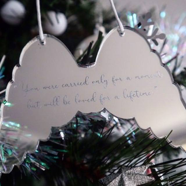 Christmas Ornament - You were carried for a moment but will be loved for a lifetime