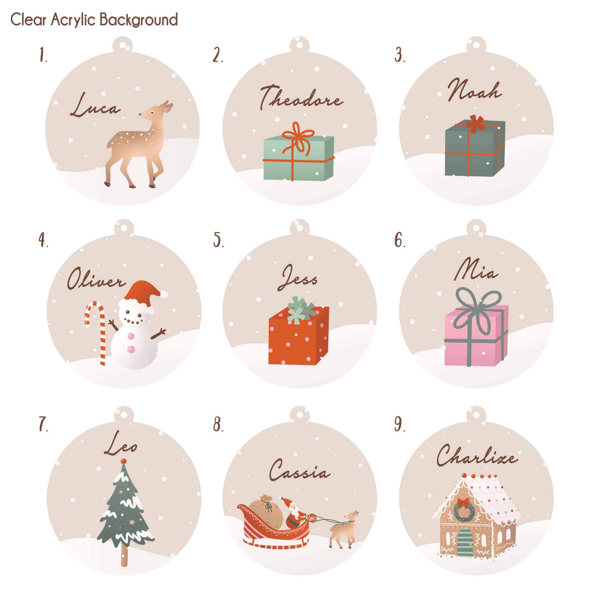 Christmas Ornament - Personalised Illustrations