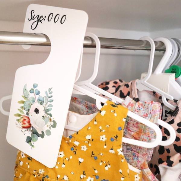 Clothing Dividers - Printed Floral (set of 6)