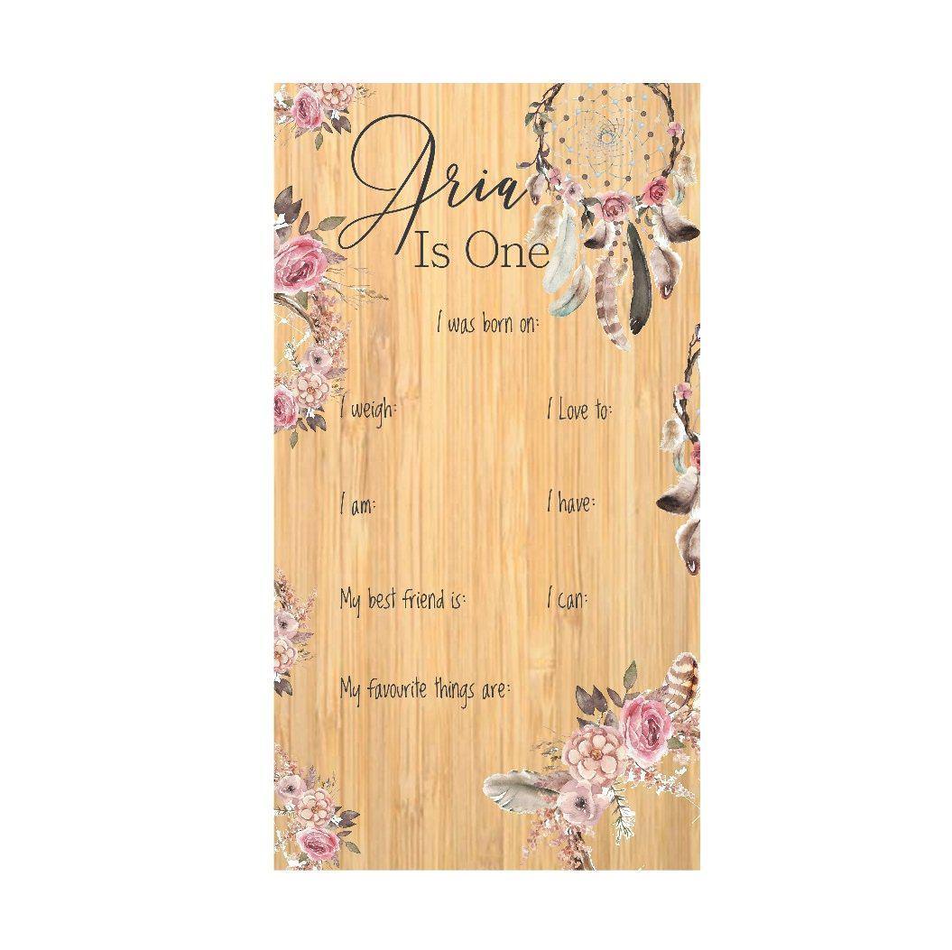 Dream Catcher Floral Birthday Board