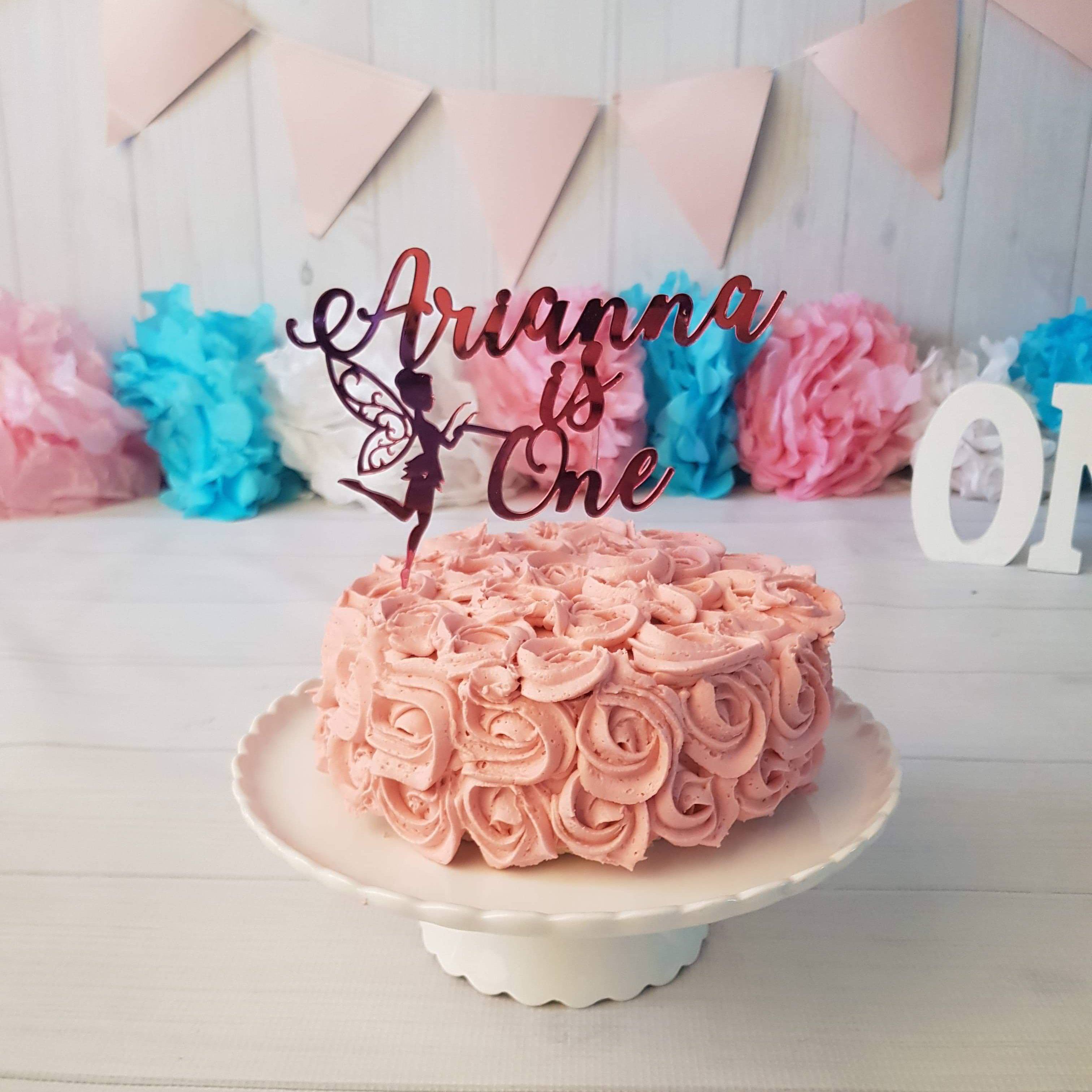 Fairy Theme is One Cake Topper