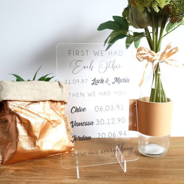 First We Had Each Other Printed Stand