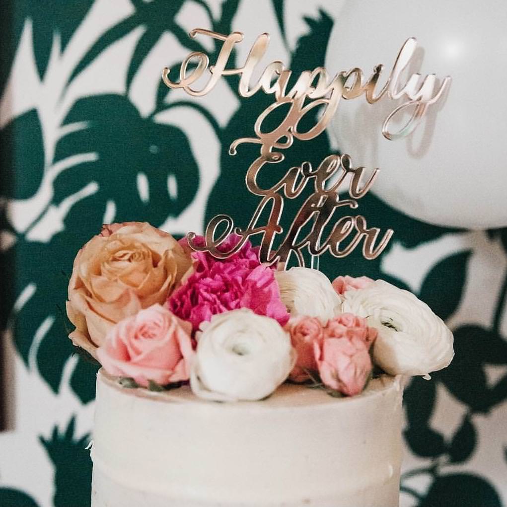Happily Ever After Cake Topper