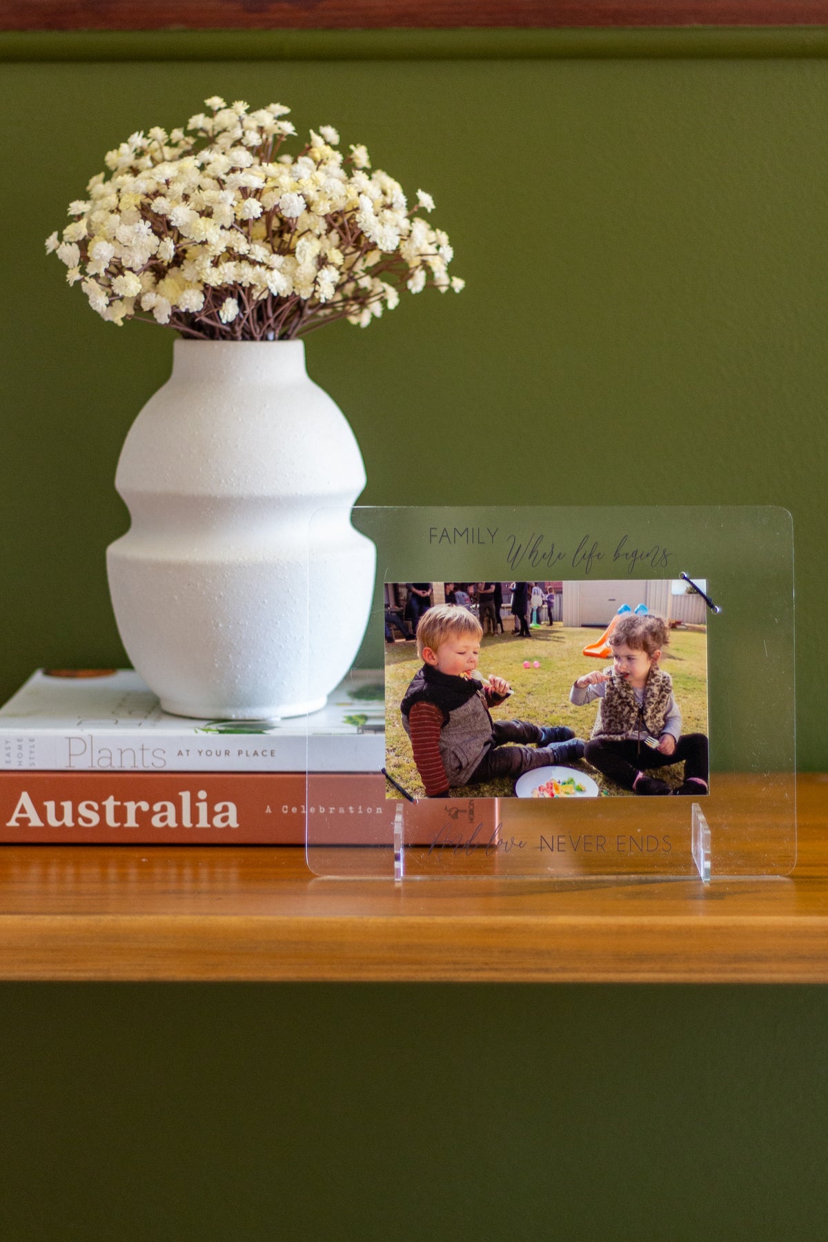 Picture Holder - Family where life begins and love never ends