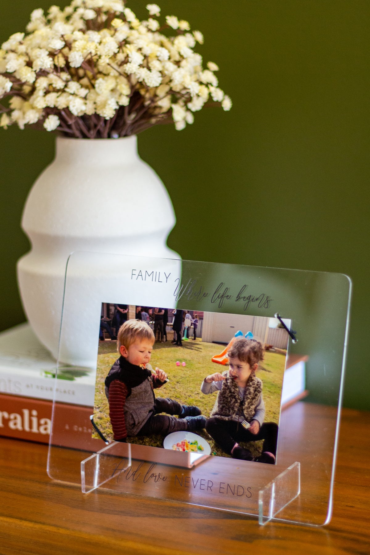 Picture Holder - Family where life begins and love never ends